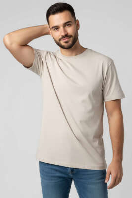 Oversize Erkek Tshirt Taş - BY MAMİ