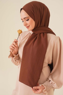 Pamuk Cazz Şal İpek Serisi Koyu Kahve