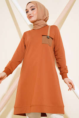 Paraşüt Cep Model Tunik Taba 