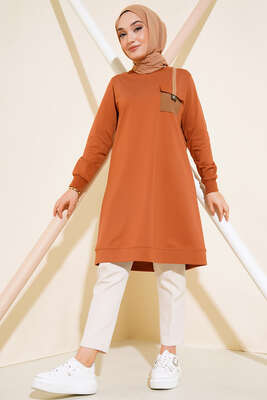 Paraşüt Cep Model Tunik Taba - Tunik