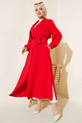 Parça Detaylı Kap Kırmızı - Yılın Fırsatı