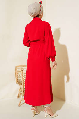 Parça Detaylı Kap Kırmızı - Yılın Fırsatı