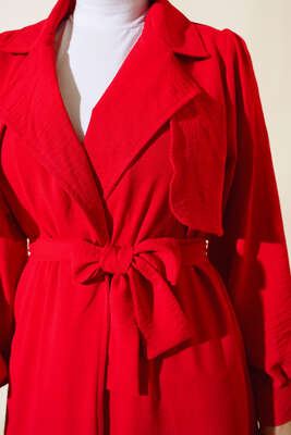 Parça Detaylı Kap Kırmızı - Yılın Fırsatı