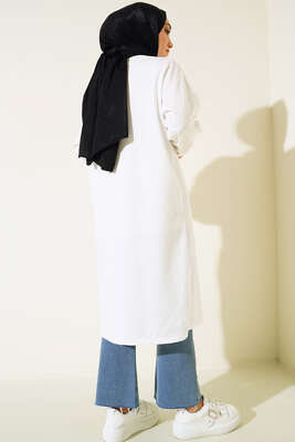 Perfection Baskılı Tunik Ekru - Tunik