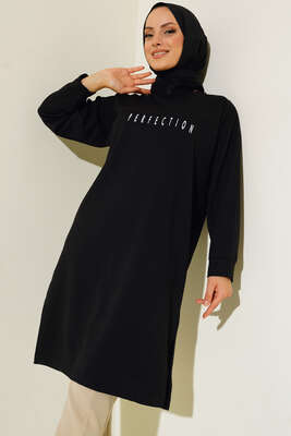 Perfection Baskılı Tunik Siyah - Tunik