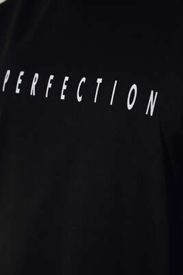 Perfection Baskılı Tunik Siyah - Tunik