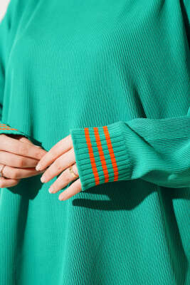 Polyelit Çizgi Detaylı Tunik Benetton - Tunik