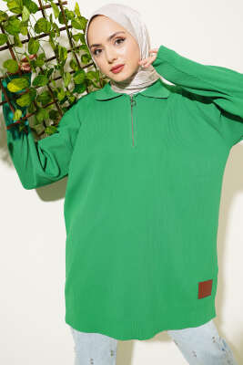 Polyelit Yarım Fermuarlı Basic Tunik Benetton 