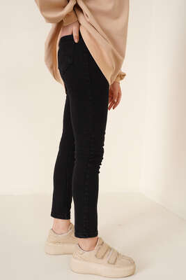 Regular Fit Likralı Pantolon Siyah - Pantolon