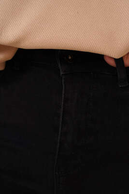 Regular Fit Likralı Pantolon Siyah - Pantolon