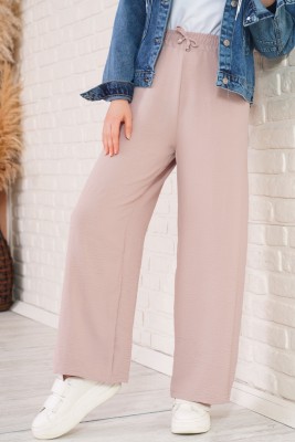 Salaş Kesimli Bej Pantolon