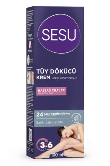 Sesu Tüy Dökücü Krem Hassas Ciltler 100 ml - Tüy Dökücü