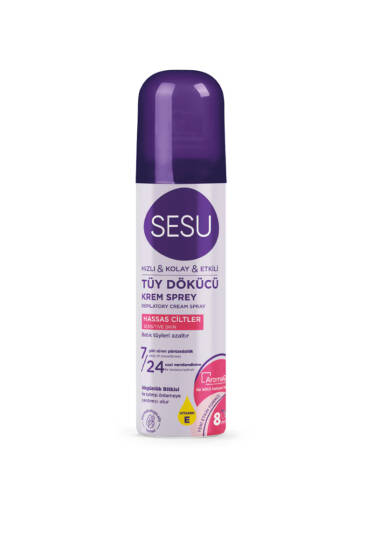 Sesu Tüy Dökücü Krem Sprey Hassas Ciltler 150 ml - Yılın Fırsatı