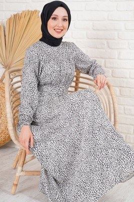 Siyah Noktalı Elbise