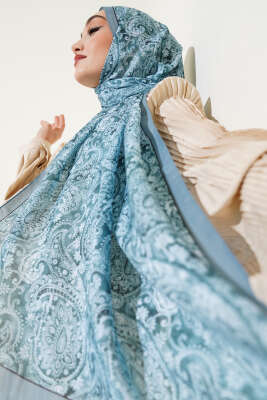 Soft Etnik Desen Şal Mint - FONSERA