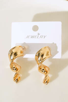 Spiral Küpe Gold - Küpe
