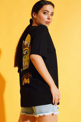 The Bug Araba Baskılı Tshirt Siyah 