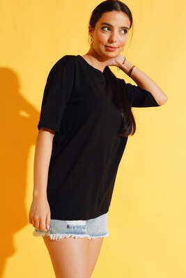 The Bug Araba Baskılı Tshirt Siyah - Baskılı T-shirt
