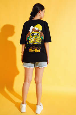 The Bug Araba Baskılı Tshirt Siyah - Baskılı T-shirt