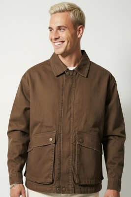 Torba Cep Gabardin Erkek Ceket Kahve - 2512