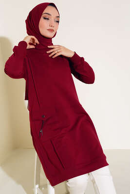 Torba Cepli Zincirli Tunik Bordo 