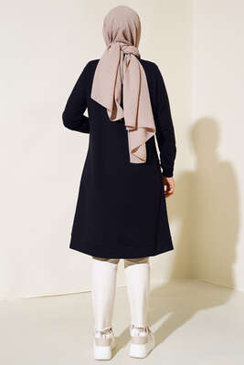 Torba Cepli Zincirli Tunik Siyah - Tunik