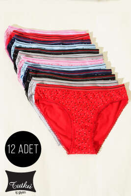  Tutku Bayan 12'li Wendy Bikini Kombin - TUTKU