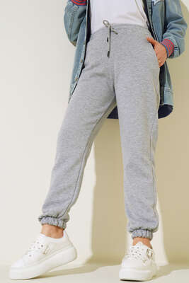 Üç İplik Jogger Pantolon Gri - Pantolon