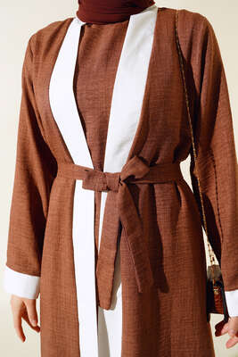 Üçlü Kimono Takım Kahve - İkili Takım
