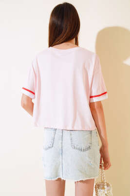Wonder Baskılı T-Shirt Pembe - Yeni Giyim