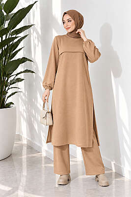 Yırtmaçlı Uzun İkili Takım Latte - 300-500 TL Ürünler